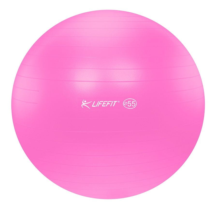 LIFEFIT Gymnastická lopta ANTI-BURST 55 cm ružová